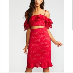 NWT Free People In Your Eyes Set Red